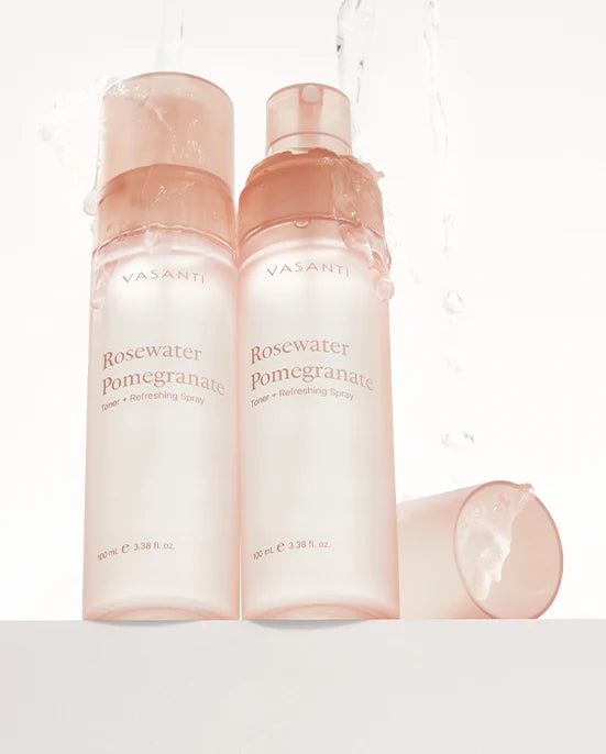 Vasanti - Rose Water and Pomegranate Toner + Refreshing Spray - 100mL